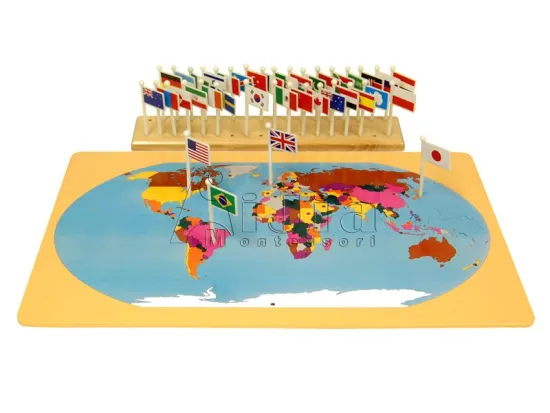 montessori equipment -Flags of the World
