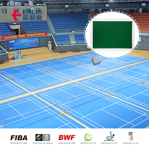 ENLIO BWF approved court mats 5.0mm thickness