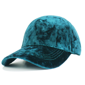 Custom OEM 6-Panel Velour Baseball Hat with Puff Embroidery