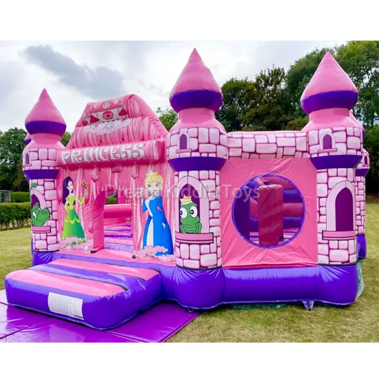 Princess Inflatable Bounce House: Pink Jumping Slide Combo for Outdoor Kids Party