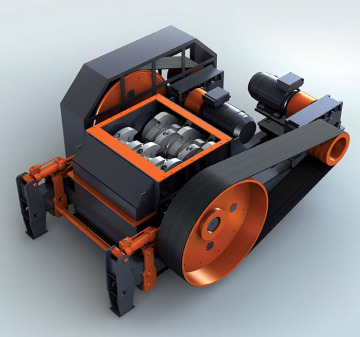 Double Roll Crusher untuk Stone Crushing