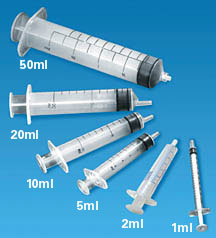2-Parts and 3-Parts Sterilised Disposable Dental Syringes