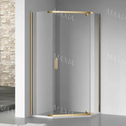 Golden Stainless Steel Pivot Door