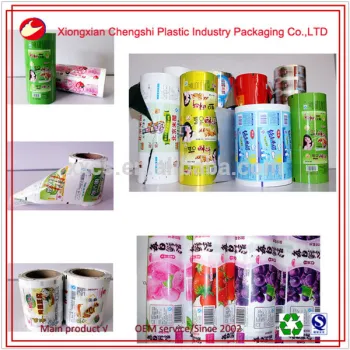 China supplier high quality plastic liquid packaging film in roll stock