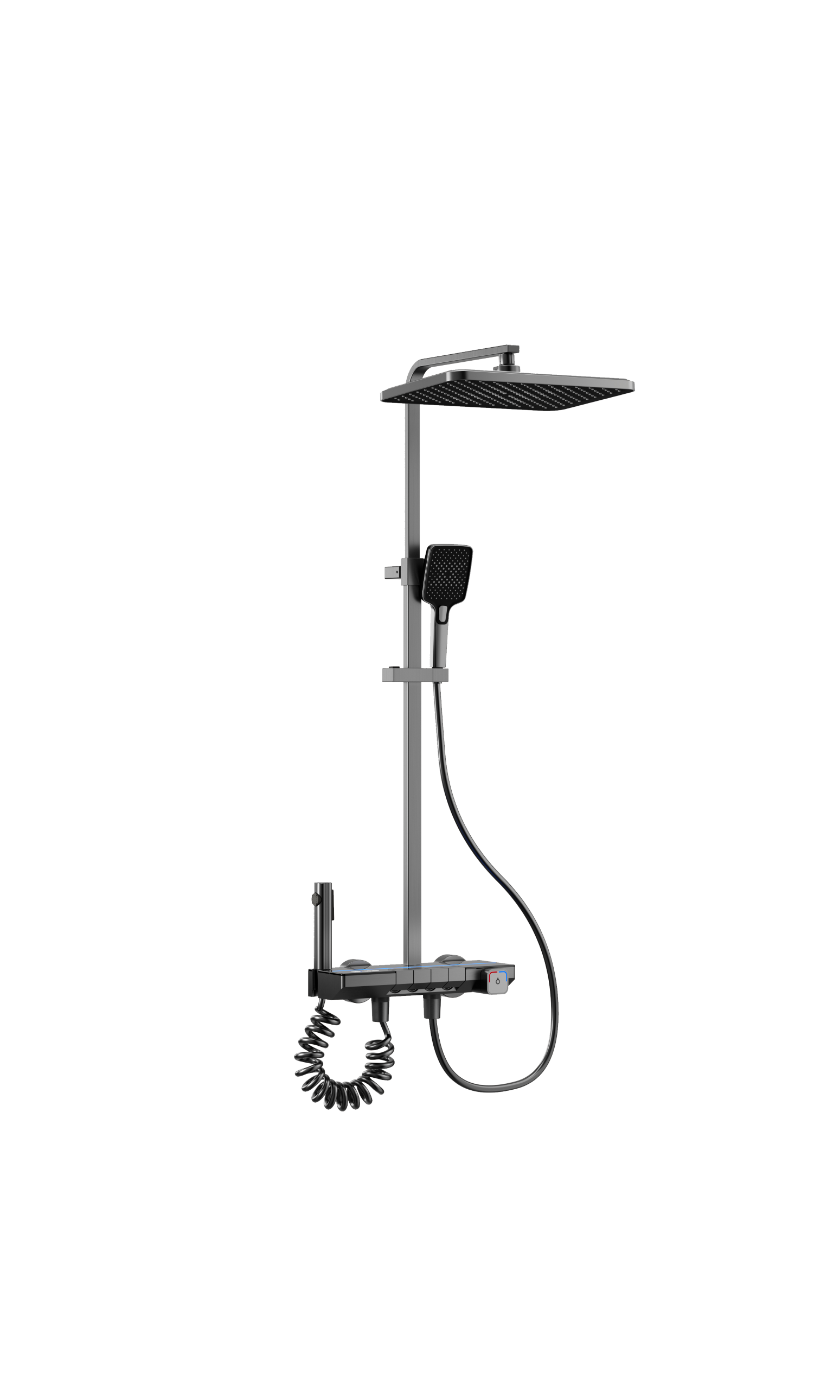 New Design Multifunctional Thermostatic Square Shower Set