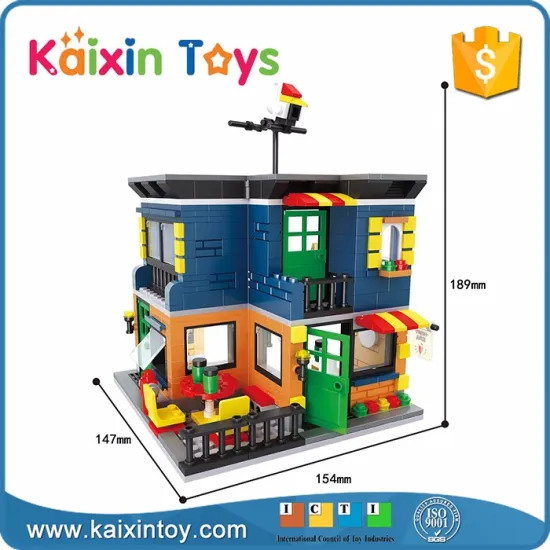 10276838 restaurant 472pcs per set mini street scene block puzzle game for kids