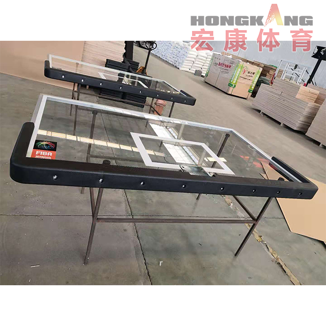 FIBA Level 1 Certified Basketball Hoop with Tempered Glass Backboard