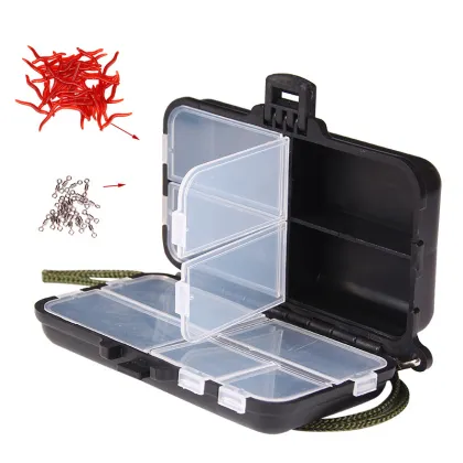Plastic Fishing Gear Accessories Box Luya Fishing Ture Hooks Bait Multifunctional Tool Case Sea Fishing Rock Fishing Tackle Box