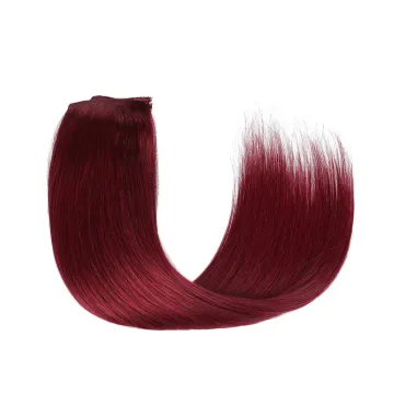Wholesale Silky Straight Real Human Hair Extensions Hairpiece Halo Wire Hair Extensions with Fish Line Halo Hair Extensions