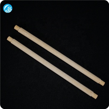 High Temperature Resistant Mullite Ceramic Threaded Tubes & Insulation Parts
