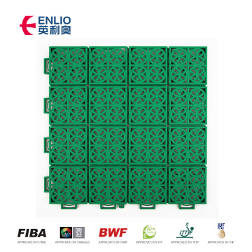 lantai sukan bola keranjang Polypropylene Outdoor Interlocking Tiles