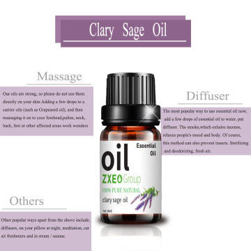 Óleo de extração de etiqueta privada de OEM de OEM Clary Sage Extract