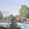 Rose Roșu Western Painting Tapet