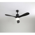 Ventilatore da soffitto nero moderno di nuova moda