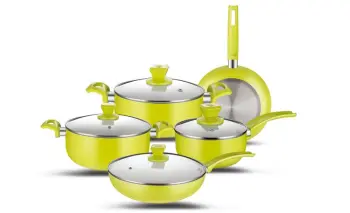 9pcs Ceramic Coating Aluminum Cookware Set