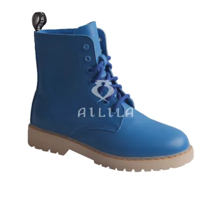 Lace-up LED sole PU middle boots