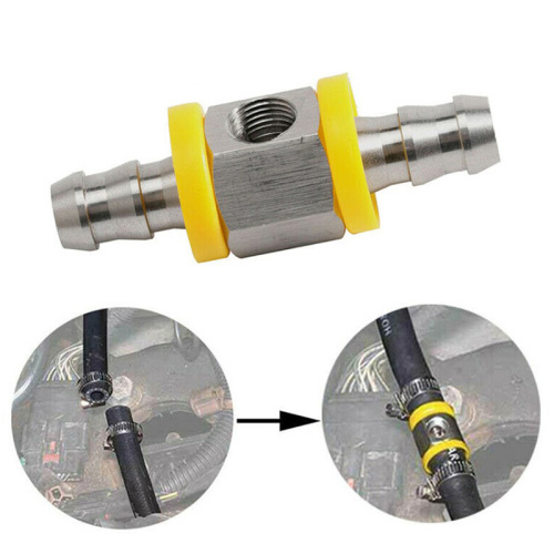Fuel pressure T type connector adapter