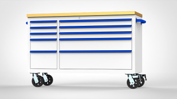 Safewell 56inch 10 συρτάρι λευκό προ-επικαλυμμένο γραφείο εργαλείων