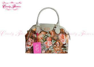 Big Size Summer Floral Printed Handbags / Beautiful Womens