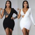 Frauenpaillette Bodycon Mini Kleid