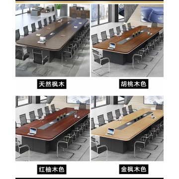 Mesa de conferência de madeira para sala de reuniões