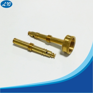 CNC turning machining knurled brass parts