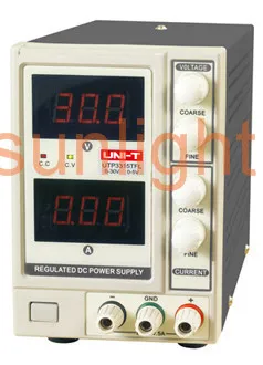 One Channel DC Power Supply, DC Voltage and Current Supply Meter, 0-30V/0-3A, UTP3313TFL