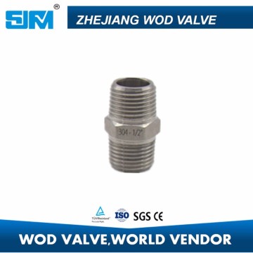 stainless steel male tube connector instrument tube fitting Hex nipple