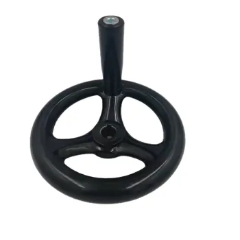 Bakelite round flange three spoke handwheel