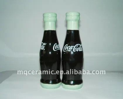 Ceramic cola salt and pepper shaker