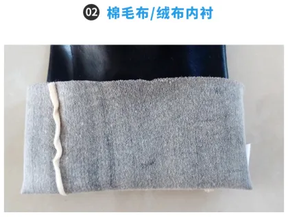 Black pvc sandy finish gloves for keep warm