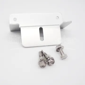 Aluminum Z-Bracket Mounting Kit for PV Solar Panels: Z-Shaped Hardware Brackets