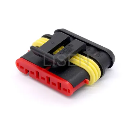 TE Connectivity Tyco Amp Superseal 1.5 Series 5 Pin Female Plastic Cable Connectors - 282089-1