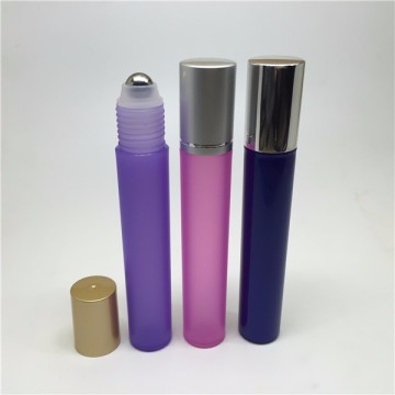 10ml black plastic roll on bottle with plastic roller on ball and plastic cap
