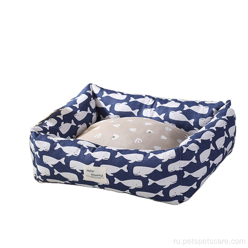 Теплый стиральный прямоугольник роскошные кровати для любителей собак
