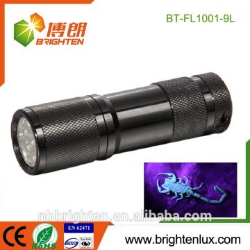 Factory Supply Small Size Matal Scorpion Hunter Hotel Cleanliness Aluminum High Quality Cheap 9 Led uv blacklight for insect