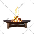 Corten Steel Barbecue Firewood Heater Fire Pit