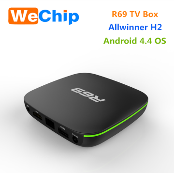 Allwinner H2 TV Box 4k wifi 2.4G Android 4.4 Media Player R69 wechip