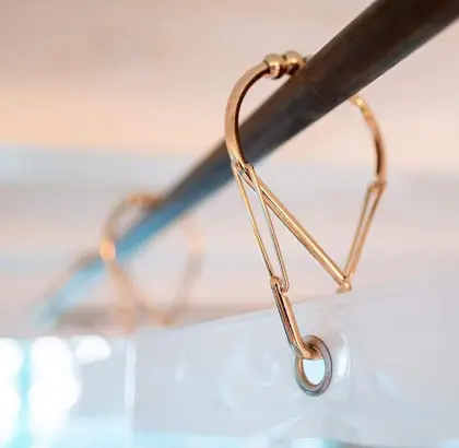 Easy Install Double Spring Hook Shower Curtain Hooks with Roller Ball - OEM ODM Available