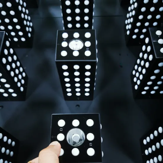 RIGEBA New design Stereo led matrix pixel  9LEDS  corn beam  light led pixel wall display screen for ceiling