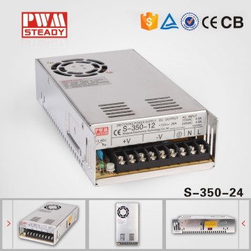 2-year Warranty LED Driver CE approved 350w Single Output 230v ac 24v dc converter power supply