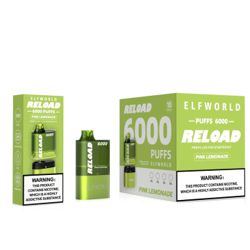 Elfworld Reload 6000 puffs Kit Disposable Vape France