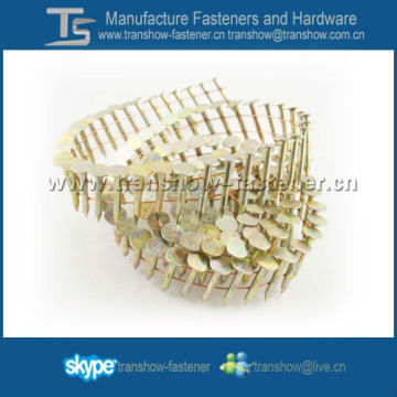 Coil roofing nails