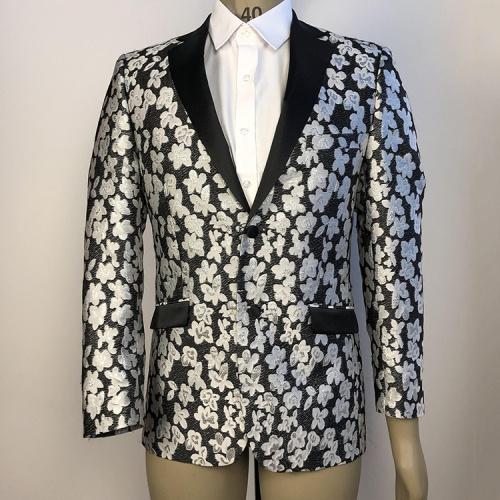 party business floral blazer suits for men