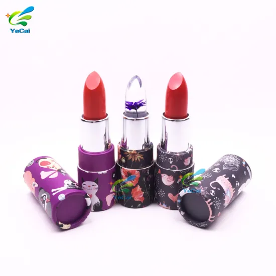 Free sample make your own printed paper tube packaging matte liquid lipstick tube