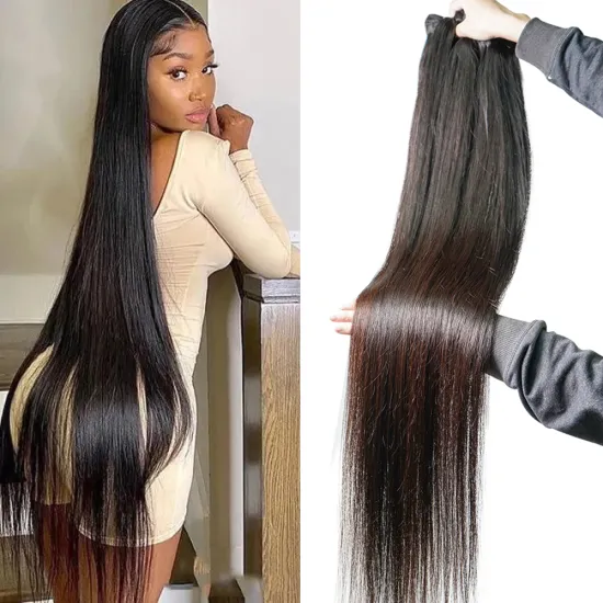 100% Mink Wave Bundles & Bone Straight Lace Front Wigs: Raw Virgin Indian Human Hair Extensions