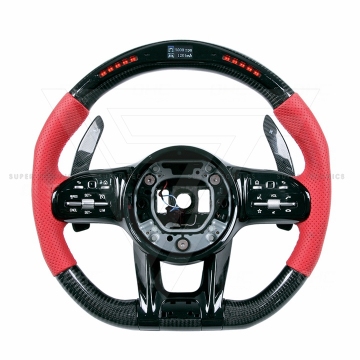 ST-6 Style Carbon Fiber Steering Wheel with LED for Benz AMG GT