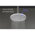 10mm White Round Shower Head