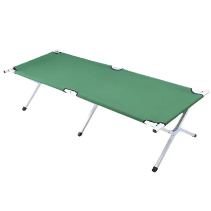 Outdoor Aluminum Folding Bed for Camping and Rest