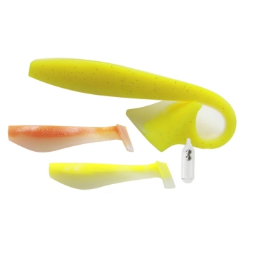 OEM 17cm 53g Big Game PVC T Tail Soft Plastic Swim Minnow Fishing Lure